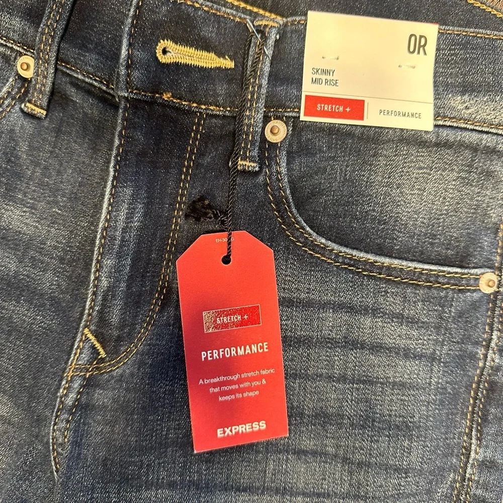 Express Mid Rise Skinny Jeans - Picture 3 of 3